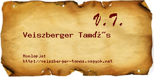 Veiszberger Tamás névjegykártya